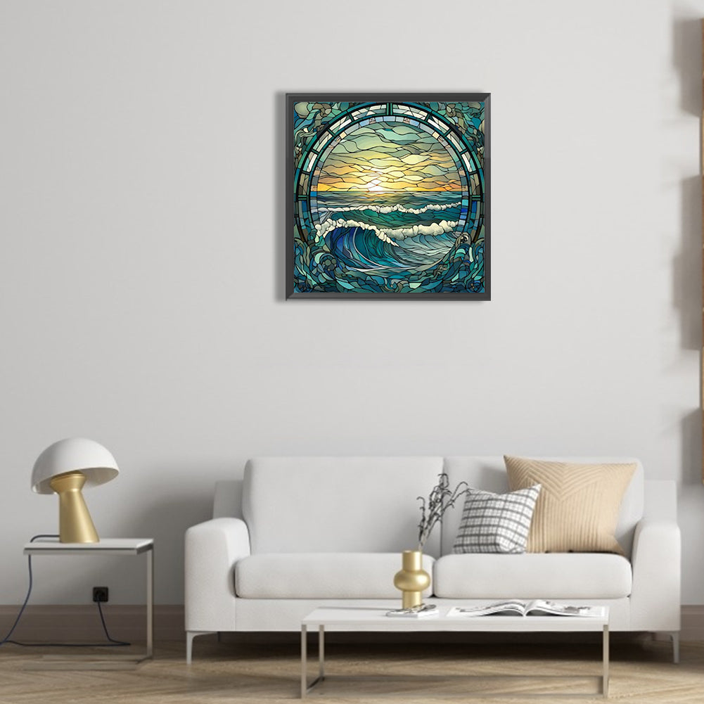 The Waves - Full Round Drill Diamond Painting 30*30CM