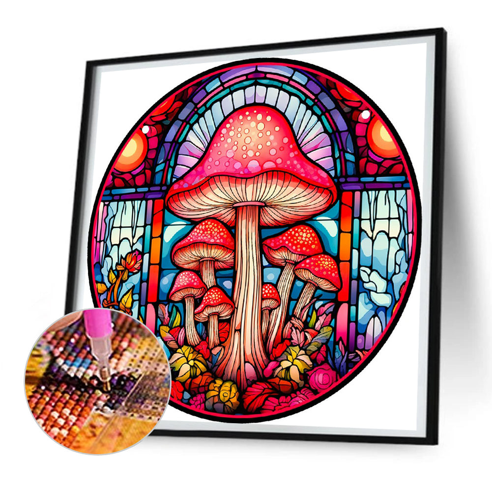 Mushroom - Full Round Drill Diamond Painting 30*30CM