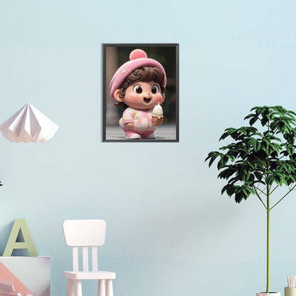 Sweet Doll - Full Round Drill Diamond Painting 30*40CM