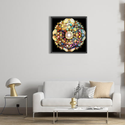 Abstract Mandala Flower - Full Round Drill Diamond Painting 30*30CM