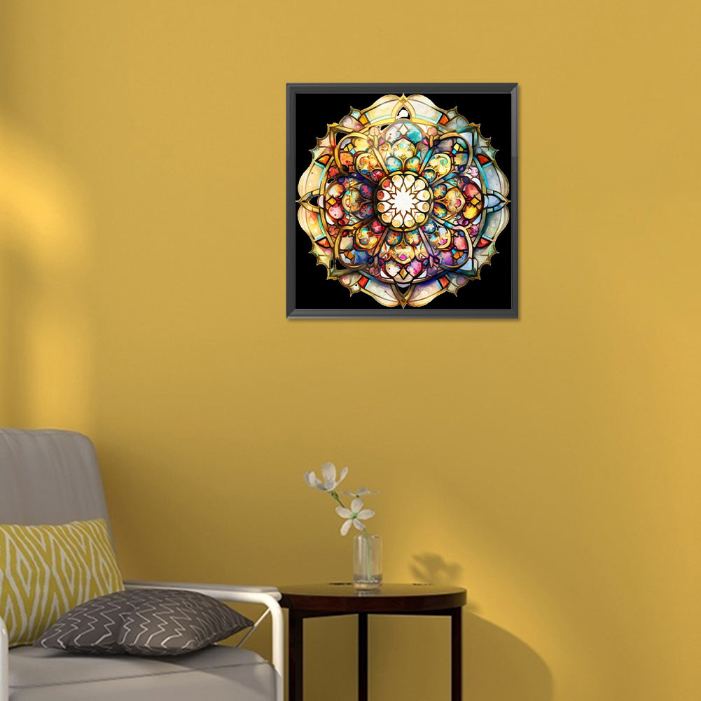 Abstract Mandala Flower - Full Round Drill Diamond Painting 30*30CM