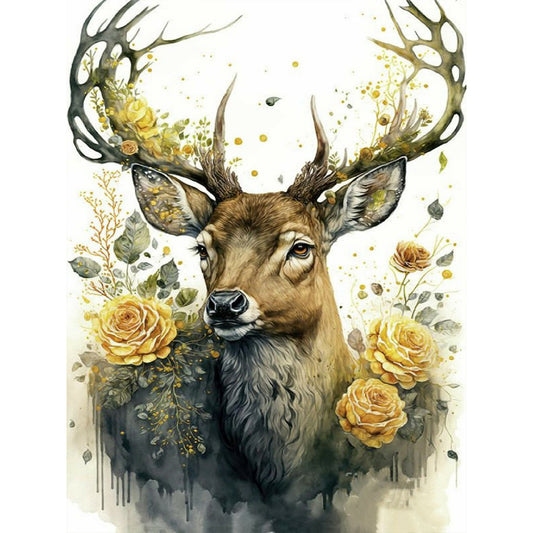 Elk - Full Round Drill Diamond Painting 30*40CM