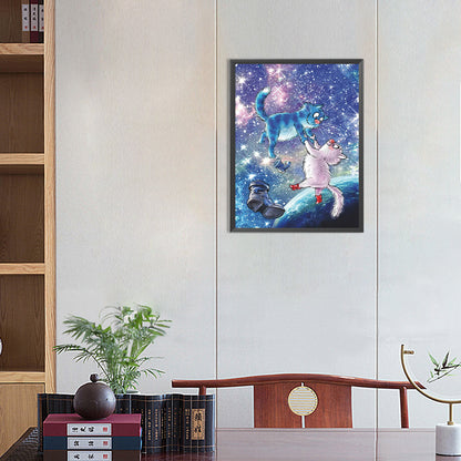 Kitten - Full Round Drill Diamond Painting 30*40CM