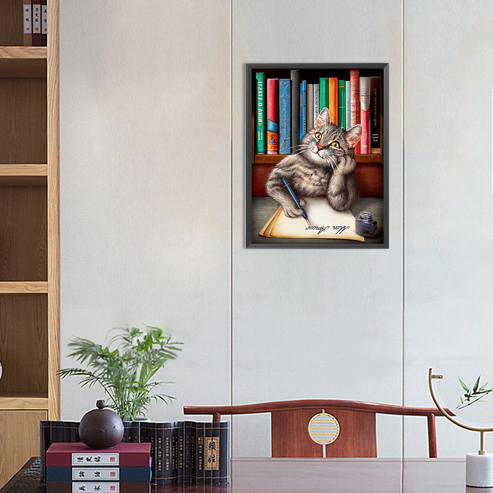Kitten - Full Round Drill Diamond Painting 30*40CM