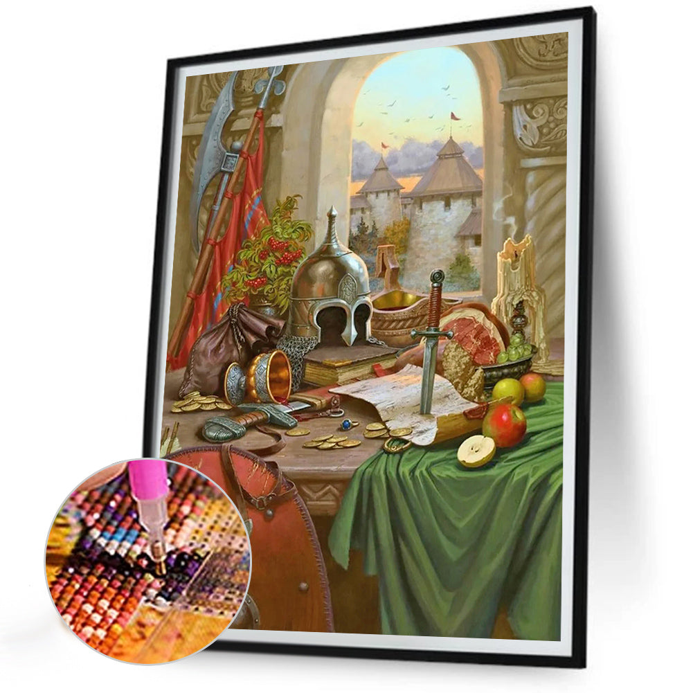 Table - Full Round Drill Diamond Painting 30*40CM