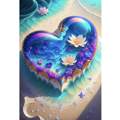 Sea Beach Love - 11CT Stamped Cross Stitch 40*60CM