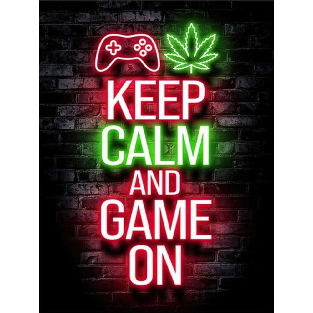 Game Neon - Full Round Drill Diamond Painting 30*40CM