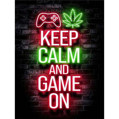 Game Neon - Full Round Drill Diamond Painting 30*40CM