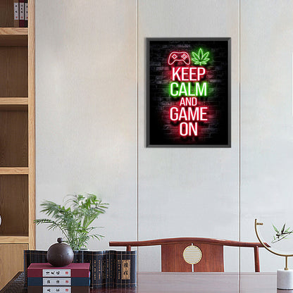 Game Neon - Full Round Drill Diamond Painting 30*40CM