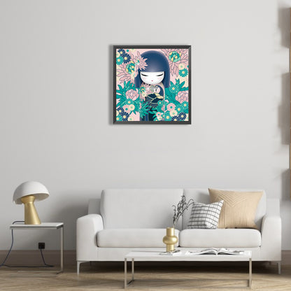 Ceramic Doll - Full Round Drill Diamond Painting 40*40CM