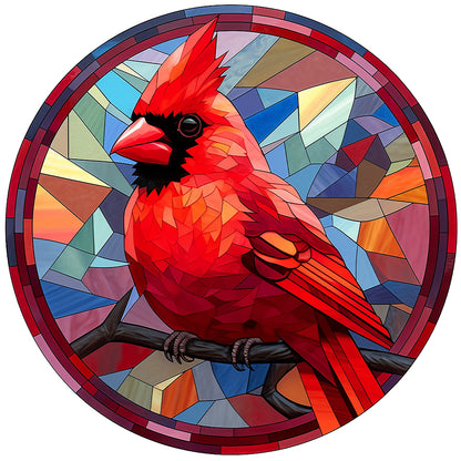 Cardinal Glass Painting - Full Round Drill Diamond Painting 30*30CM