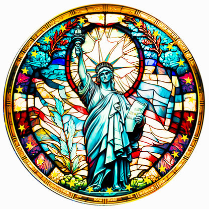 Glass Goddess Of Victory - Full Round Drill Diamond Painting 30*30CM