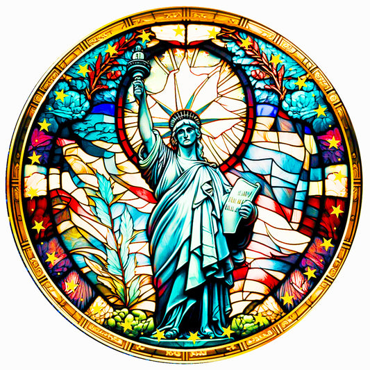 Glass Goddess Of Victory - Full Round Drill Diamond Painting 30*30CM