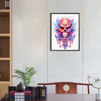 Skull - Full Round Drill Diamond Painting 30*40CM