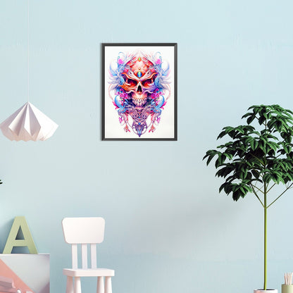 Skull - Full Round Drill Diamond Painting 30*40CM
