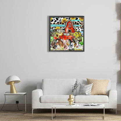 Poultry Rally - Full Round Drill Diamond Painting 30*30CM