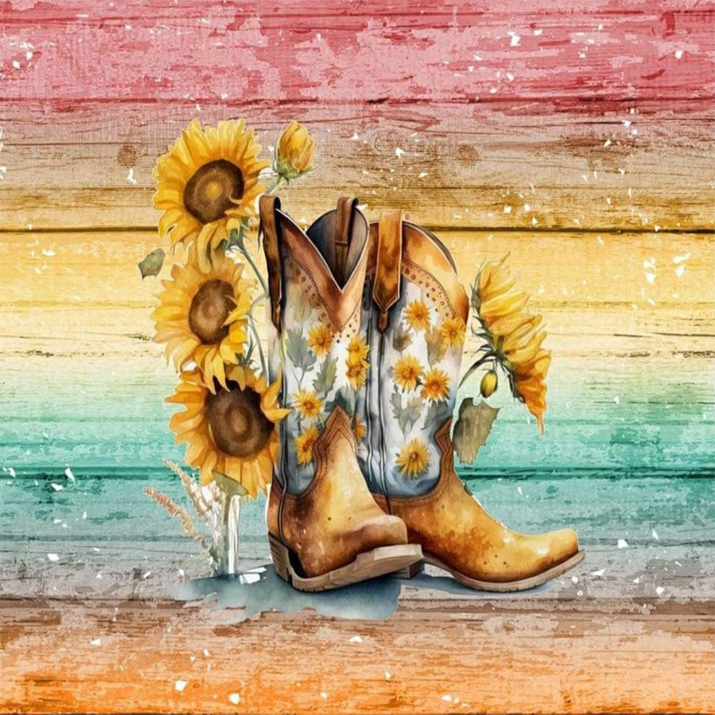 Boots - Full Round Drill Diamond Painting 30*30CM
