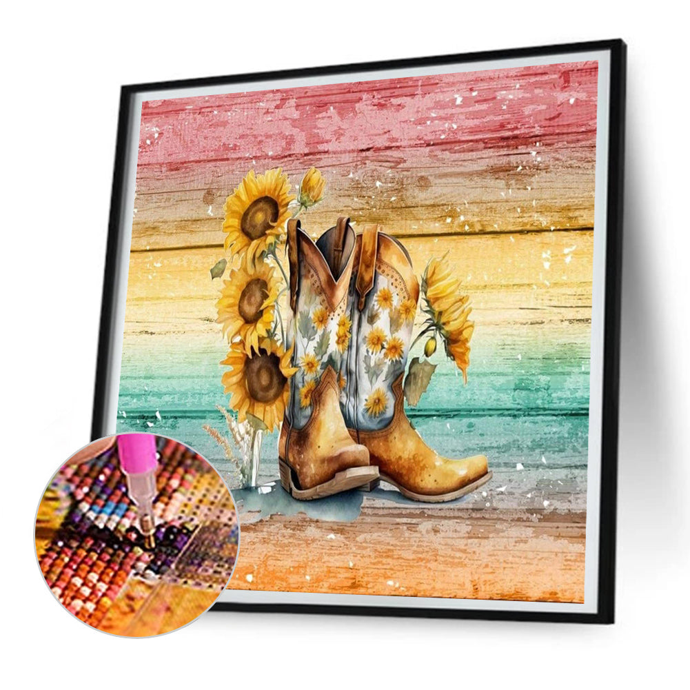 Boots - Full Round Drill Diamond Painting 30*30CM