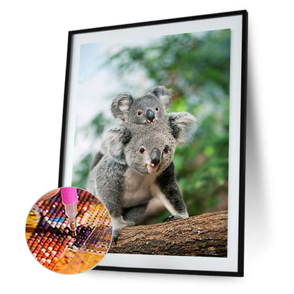 Parent-Child Koala - Full Round Drill Diamond Painting 30*40CM