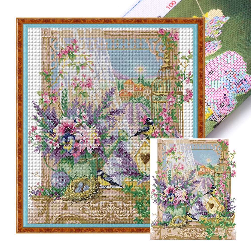 The Smell Of Provence - 14CT Stamped Cross Stitch 48*54CM(Joy Sunday)