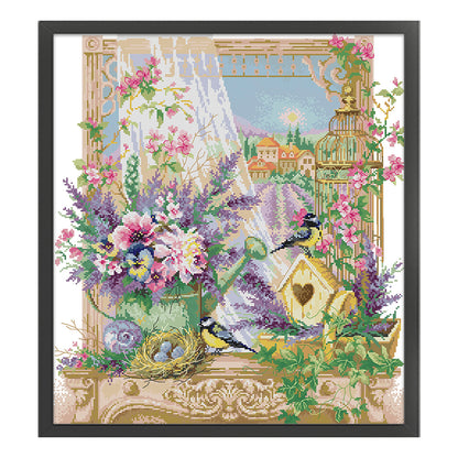 The Smell Of Provence - 14CT Stamped Cross Stitch 48*54CM(Joy Sunday)