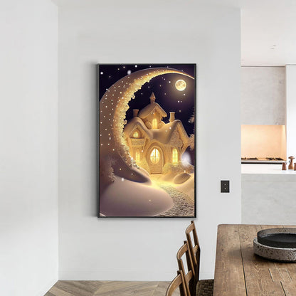Moon Hut - Full Round Drill Diamond Painting 40*60CM