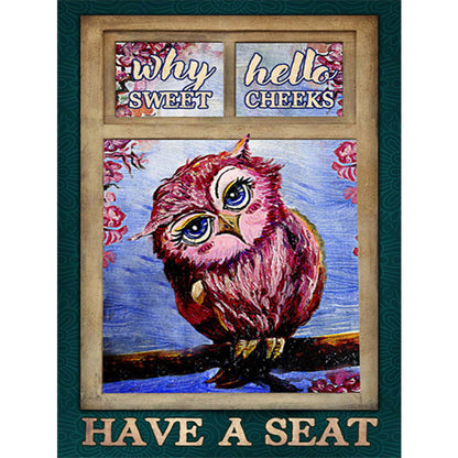 Owl - 11CT Stamped Cross Stitch 40*55CM