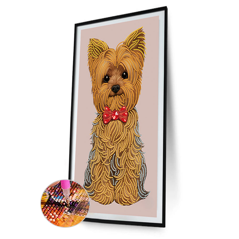 Yorkshire Terrier - Special Shaped Drill Diamond Painting 30*50CM