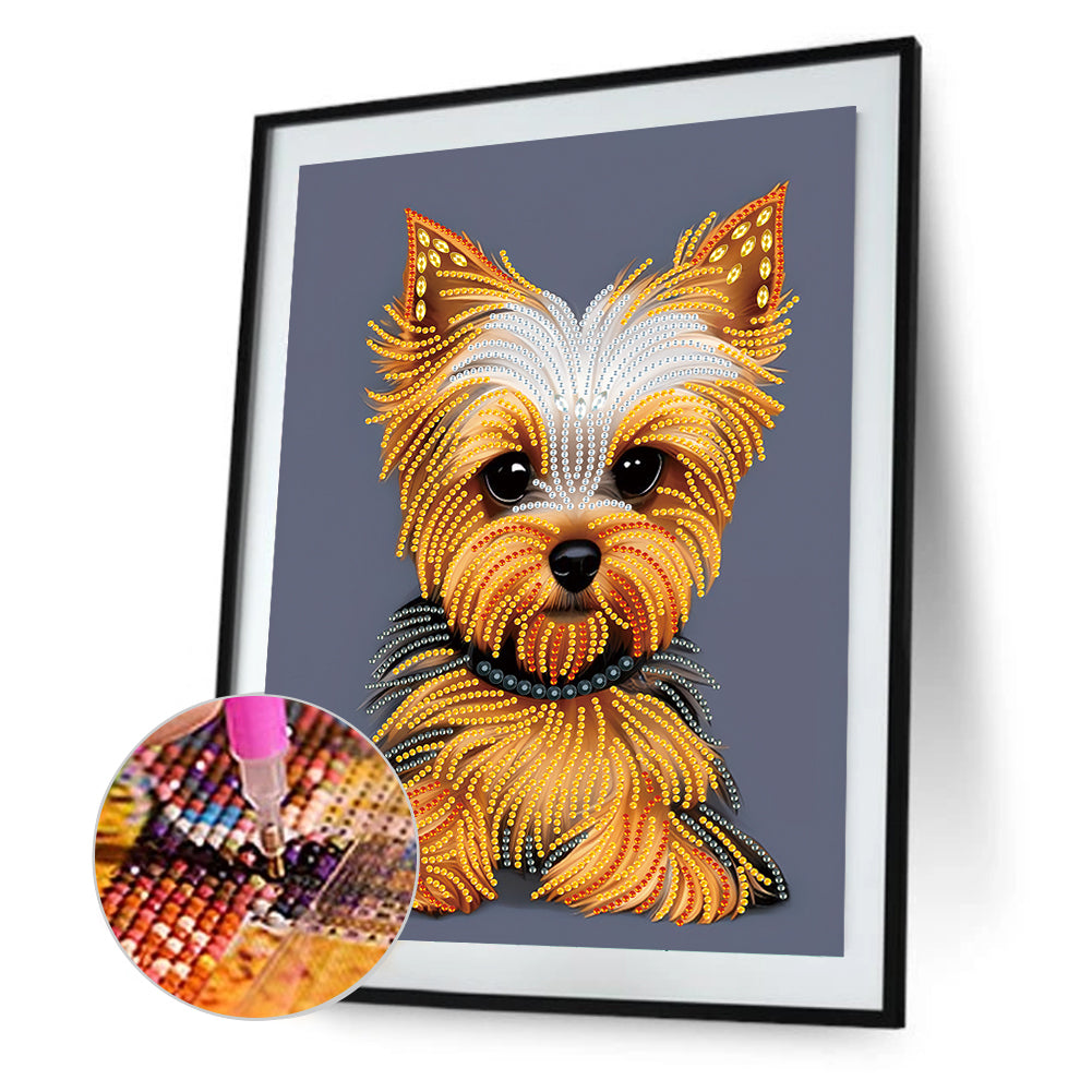 Yorkshire Terrier - Special Shaped Drill Diamond Painting 30*40CM
