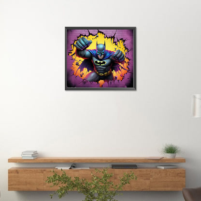 Batman Through The Wall - Full Round Drill Diamond Painting 40*35CM