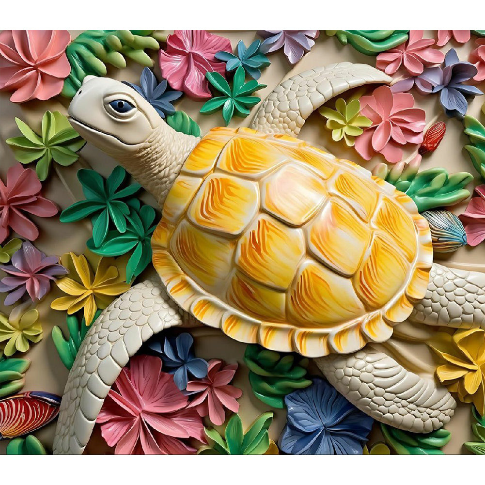 Relief 3D - Full Round Drill Diamond Painting 40*35CM