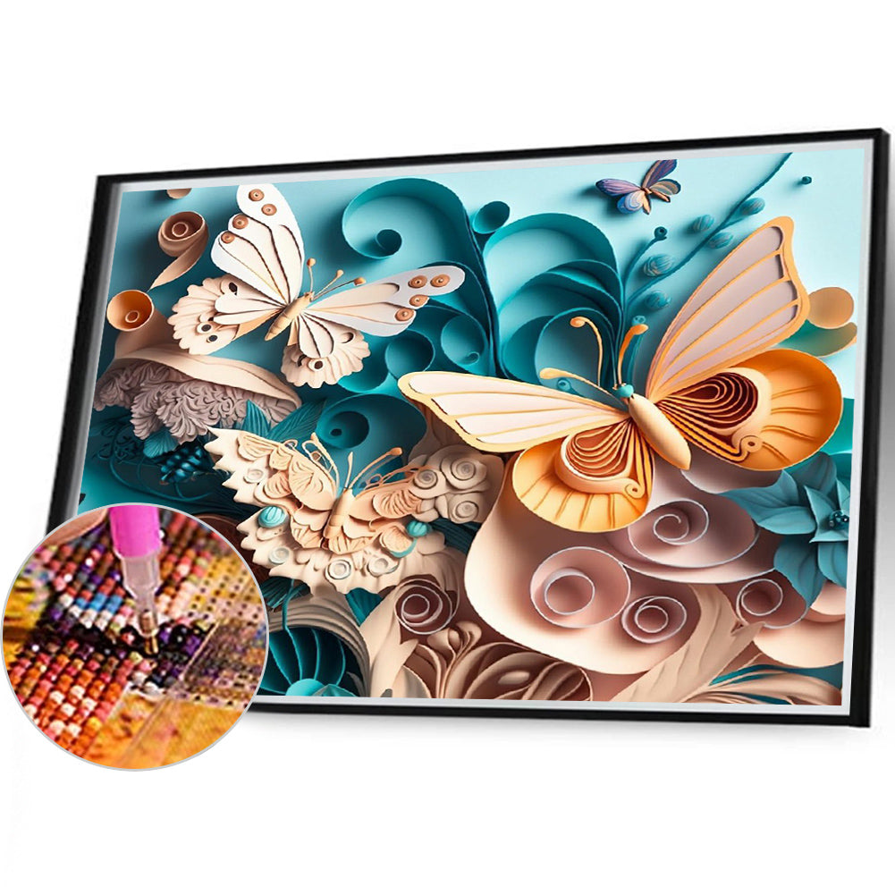 Relief 3D - Full Round Drill Diamond Painting 40*35CM