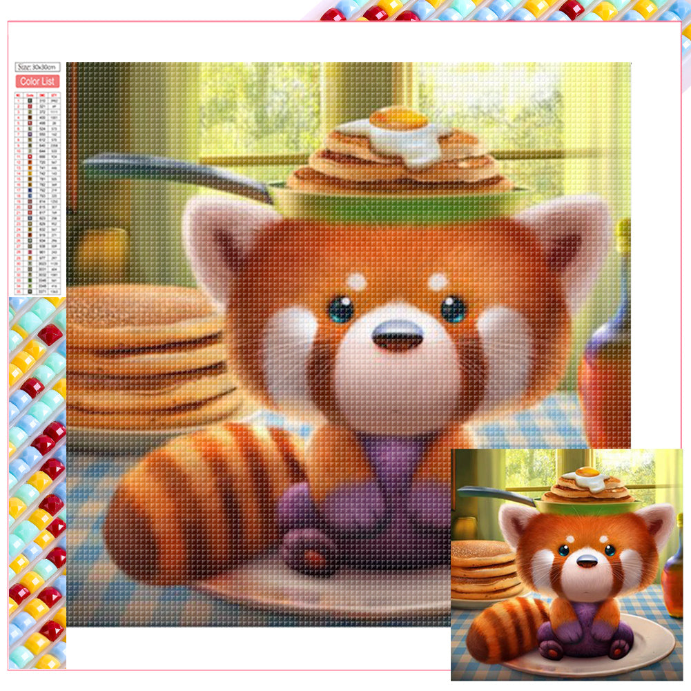 Fried Egg Fox - Full Square Drill Diamond Painting 30*30CM