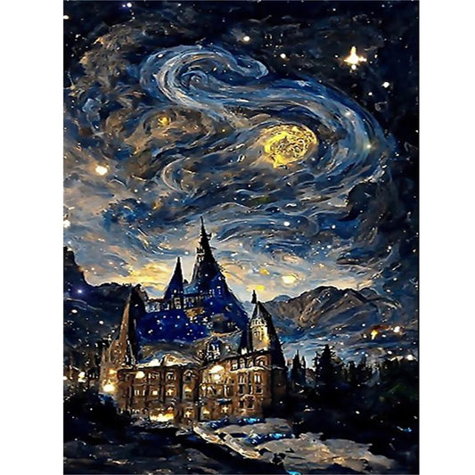 Night Starry Sky - Full Round Drill Diamond Painting 30*40CM