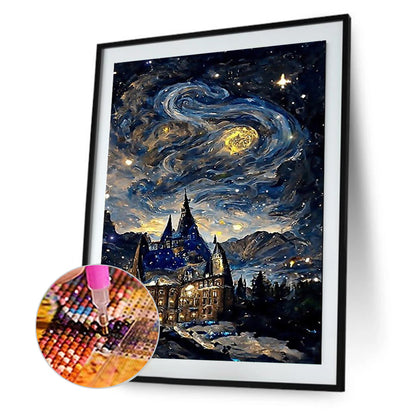 Night Starry Sky - Full Round Drill Diamond Painting 30*40CM