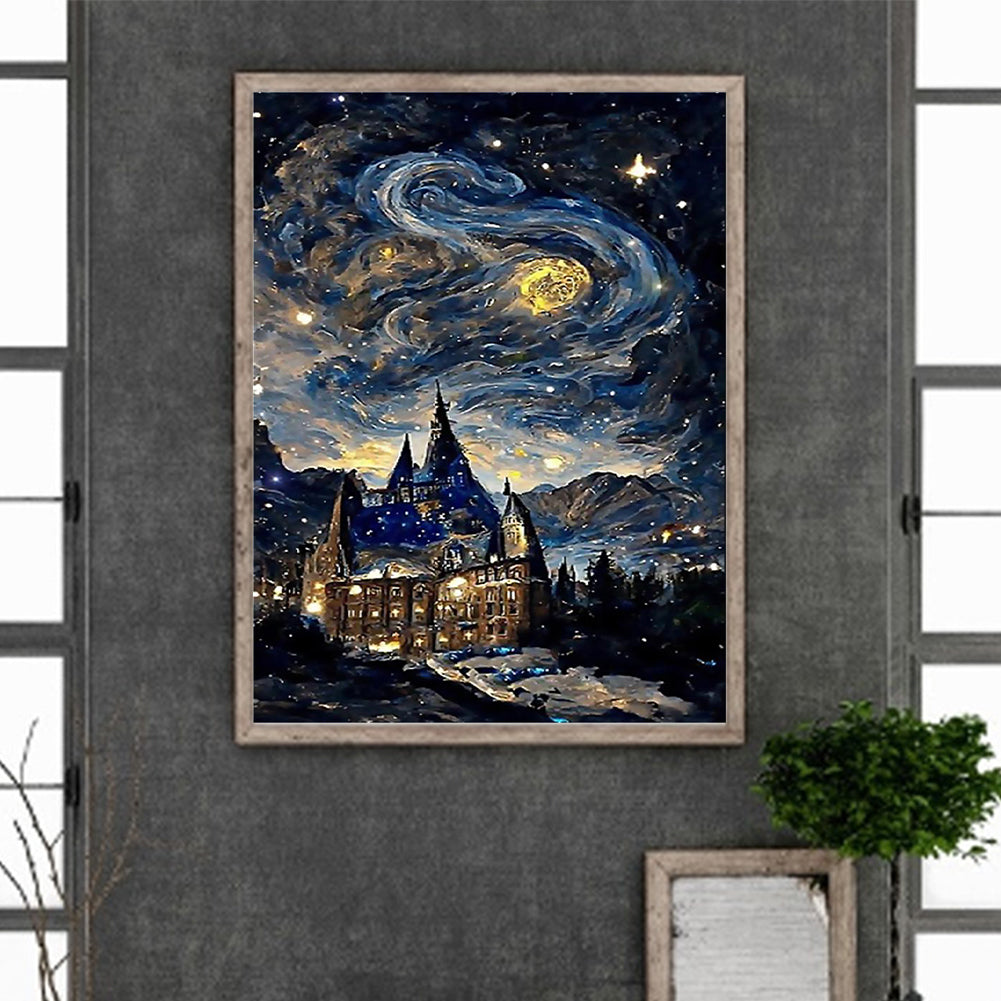 Night Starry Sky - Full Round Drill Diamond Painting 30*40CM