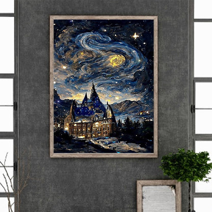 Night Starry Sky - Full Round Drill Diamond Painting 30*40CM