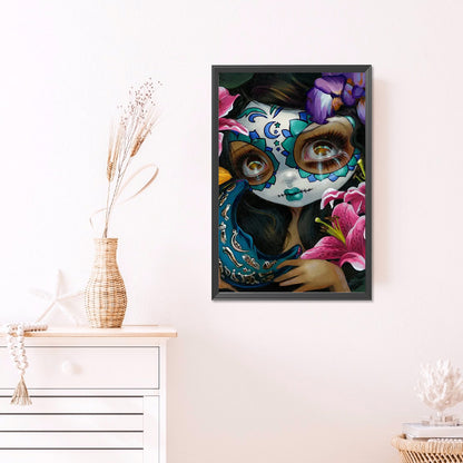 Ghost Face Doll - AB Round Drill Diamond Painting 40*60CM