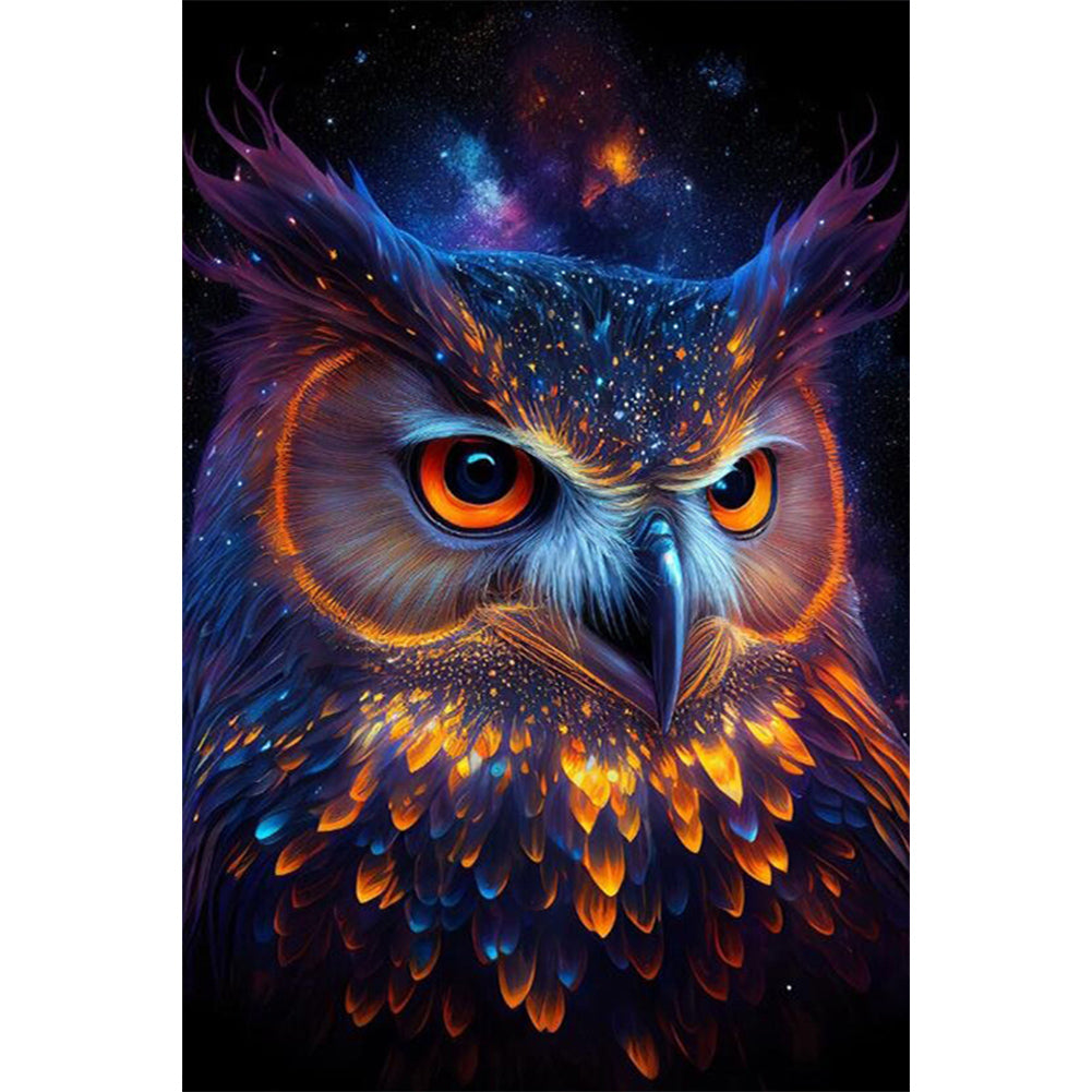 Night Owl - AB Round Drill Diamond Painting 40*60CM