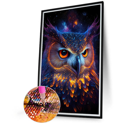 Night Owl - AB Round Drill Diamond Painting 40*60CM