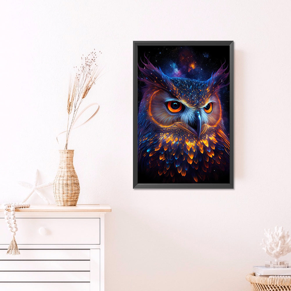 Night Owl - AB Round Drill Diamond Painting 40*60CM