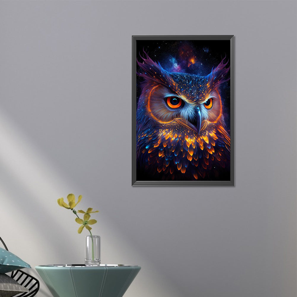 Night Owl - AB Round Drill Diamond Painting 40*60CM