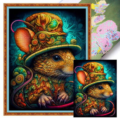 Little Mouse - 11CT Stamped Cross Stitch 40*55CM