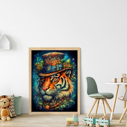 Tiger - 11CT Stamped Cross Stitch 40*55CM