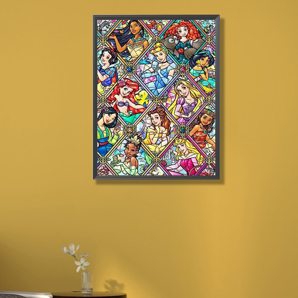 Disney Princess - AB Round Drill Diamond Painting 40*55CM
