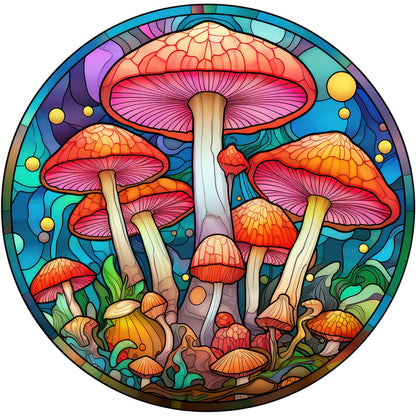 Mushroom Glass Painting - Full Round Drill Diamond Painting 30*30CM