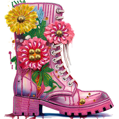 Boots Bouquet - Special Shaped Drill Diamond Painting 30*30CM