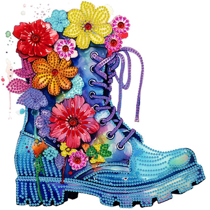 Boots Bouquet - Special Shaped Drill Diamond Painting 30*30CM