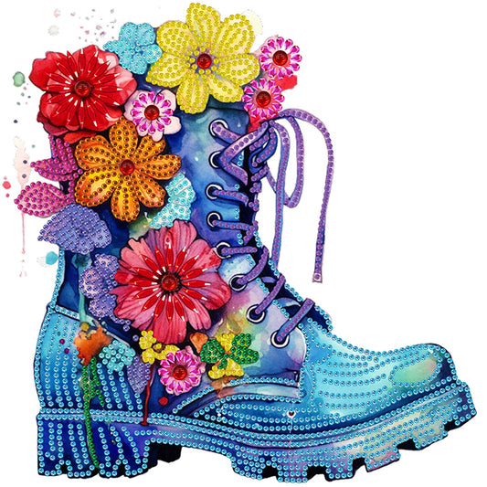 Boots Bouquet - Special Shaped Drill Diamond Painting 30*30CM