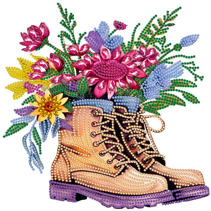 Boots Bouquet - Special Shaped Drill Diamond Painting 30*30CM